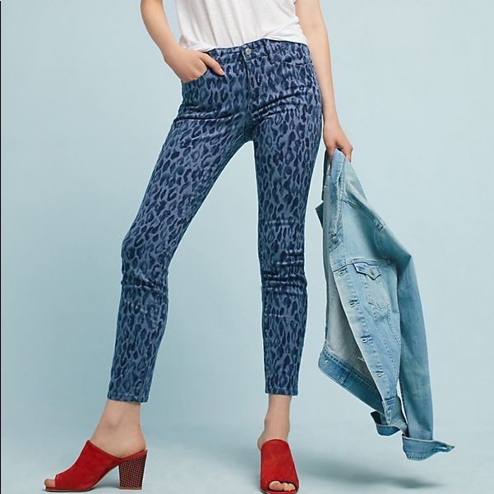 Anthropologie Pilcro & the letterpress Leopard 30